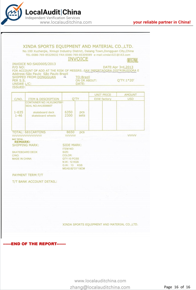 Audit Report Page 16